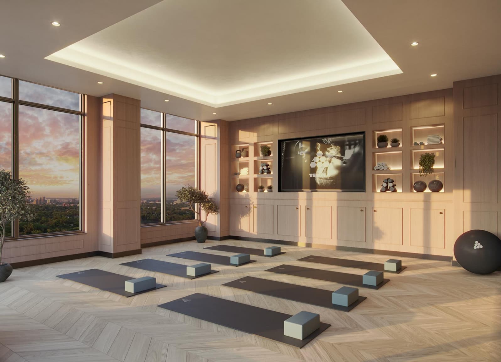 Yoga Studio at Sloane Yorkdale with FitnessOnDemand classes